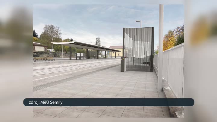Semilské nádraží bude mít moderní nástupiště