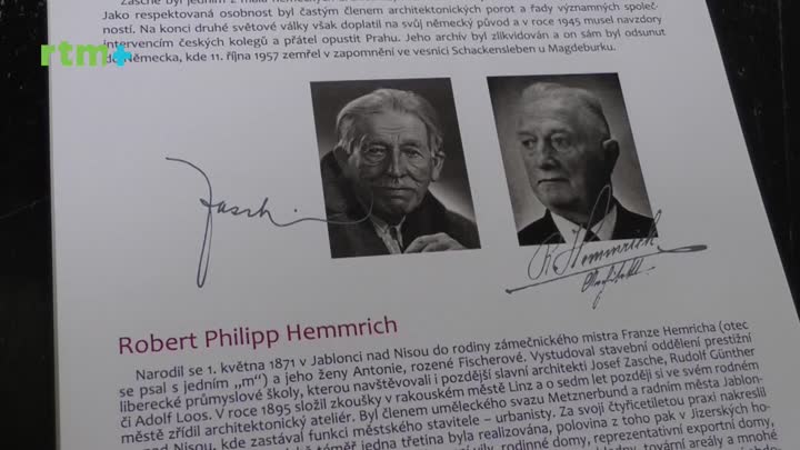 Jablonecký magazín o výročí dvou významných architektů