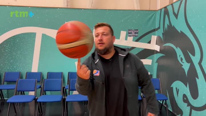 Kuba na basketbalovém tréninku v Lynx Liberec