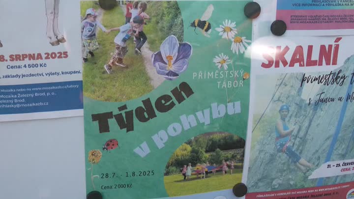 Železný Brod hlásí velký zájem o tábory z Mozaiky