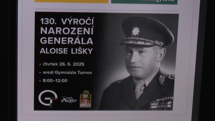 Gymnázium Turnov si připomnělo generála Lišku