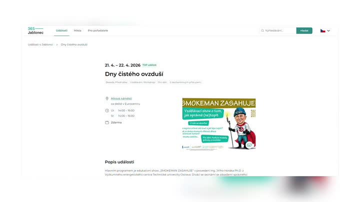 Jablonec zve na kulturní a vzdělávací akce