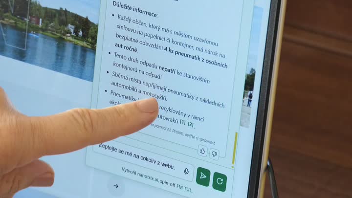 Jablonec nasadil AI chatbota. Lidem pomůže rychle najít informace na městském webu