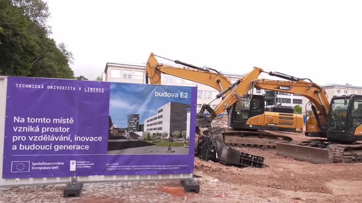 Technická univerzita zahájila stavbu nové budovy. Přestěhuje do ní knihovnu i ekonomickou fakultu